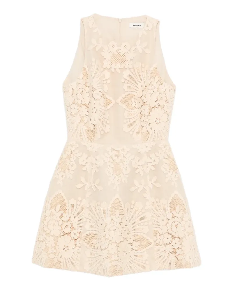 Sandro Minikleid aus Spitze - Nude Nude