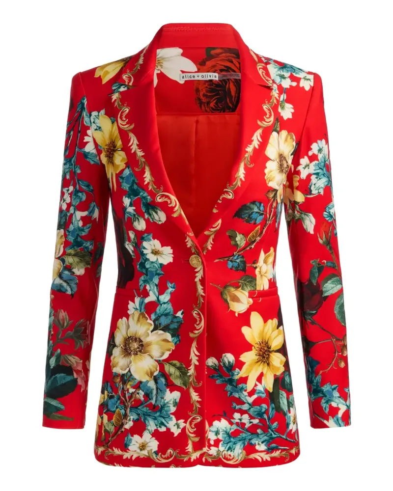 Alice + Olivia Breann floral-print blazer - Rot Rot