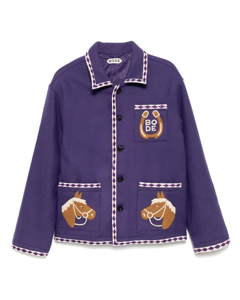 BODE Jacke mit Bronco-Applikation - Violett Violett