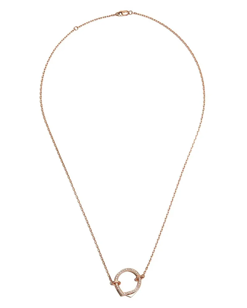 Repossi 18kt Rotgoldhalskette mit Diamanten - Silber Silber