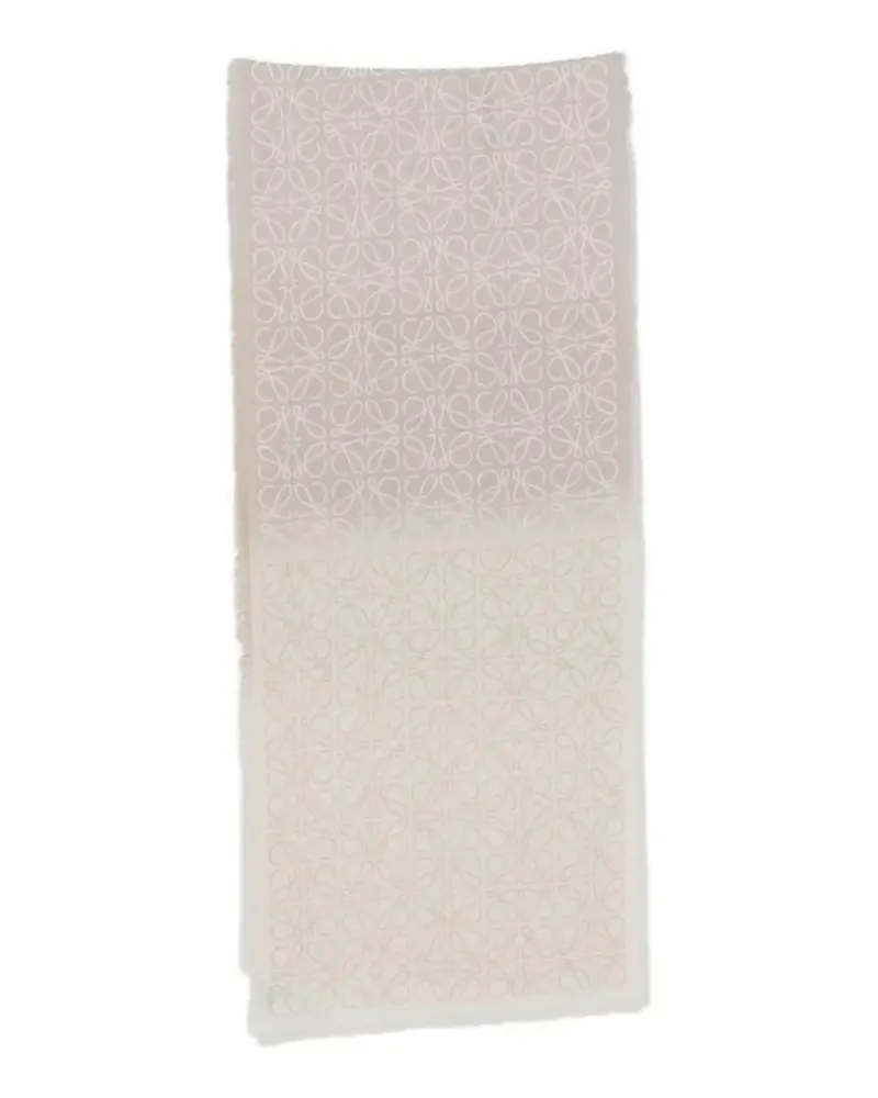 Loewe scarf in wool, silk and cashmere blend - Nude Nude