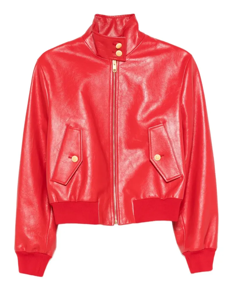 Bally Klassische Lederjacke - Rot Rot