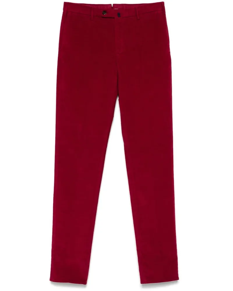 Incotex Straight-Leg-Hose aus Cord - Rot Rot