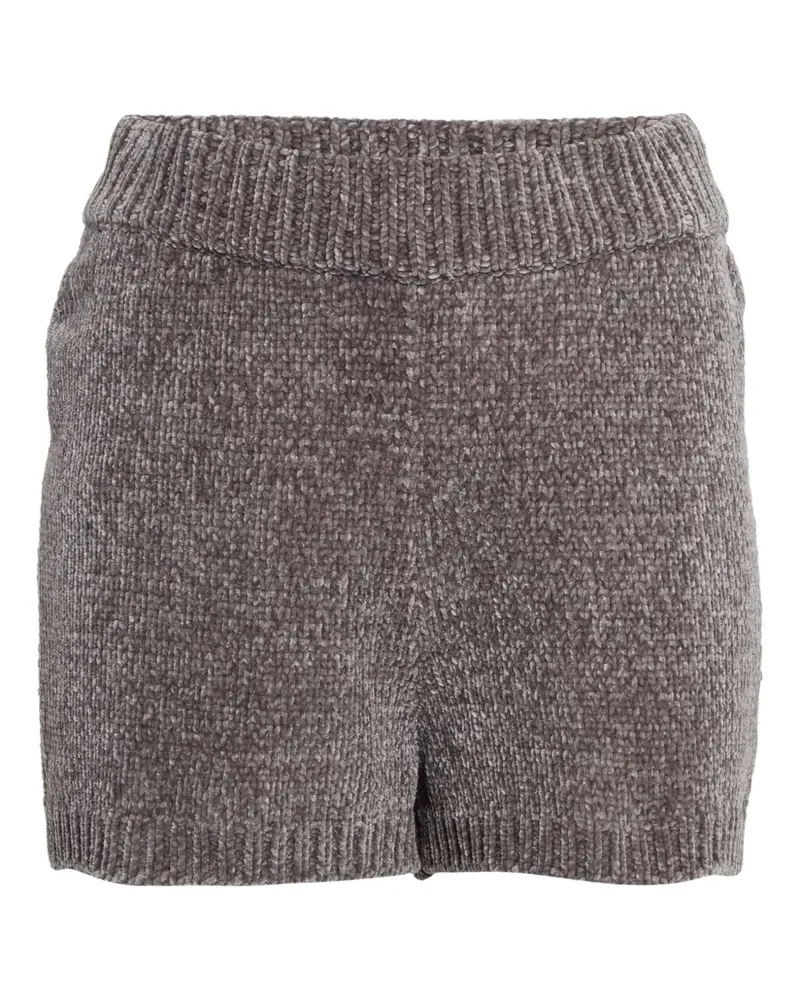 MAJORELLE Denitza Shorts aus Chenille - Grau Grau