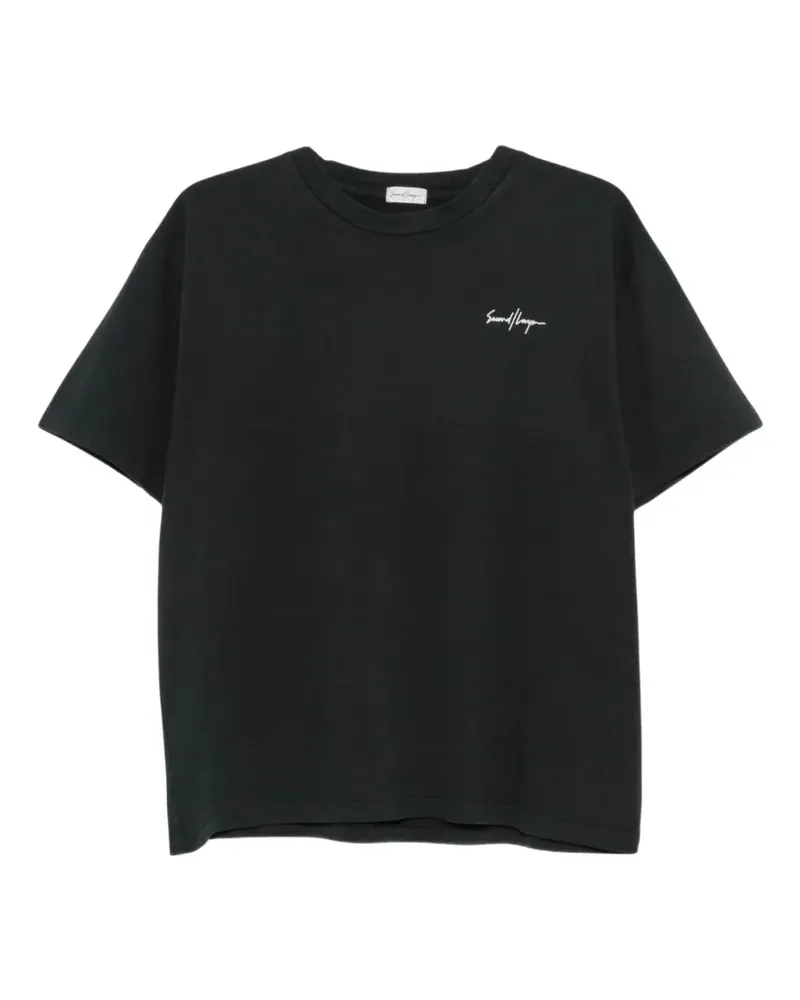 Second/Layer logo-print T-shirt - Schwarz Schwarz
