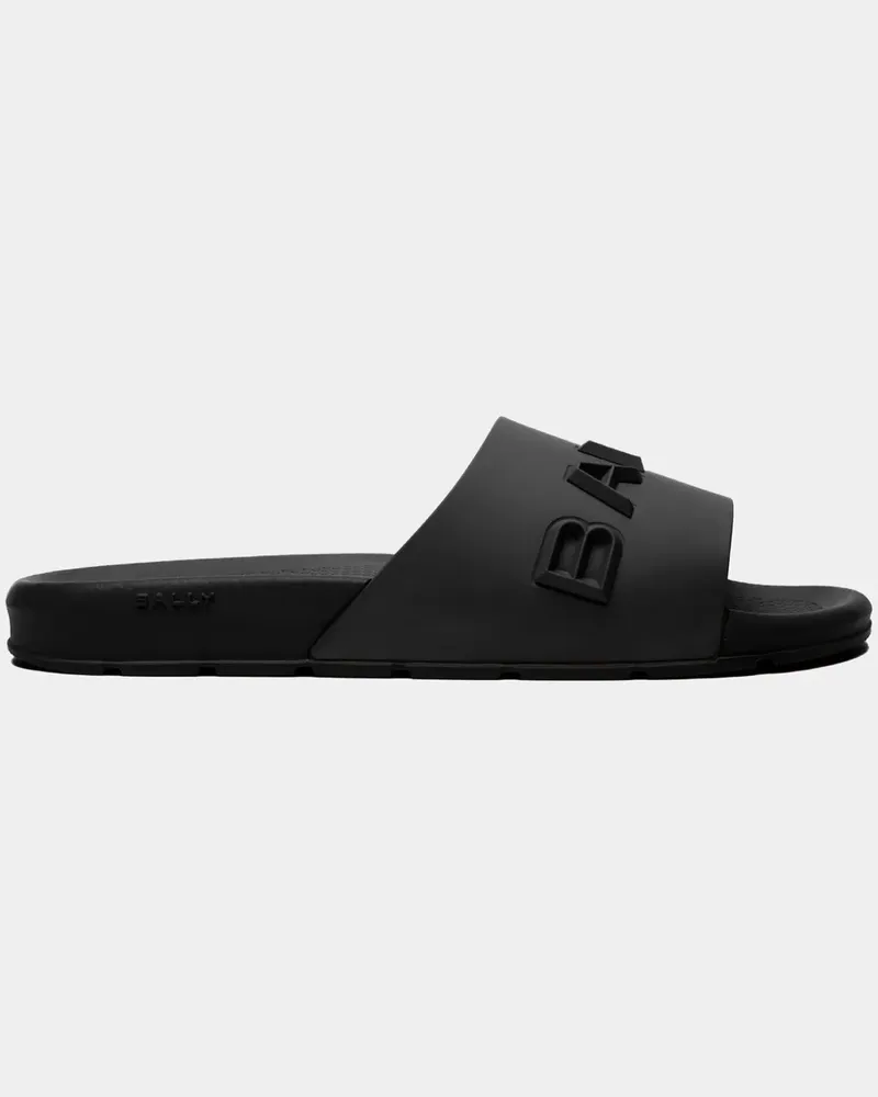 Bally Pantoletten mit Logo-Prägung - Schwarz Schwarz