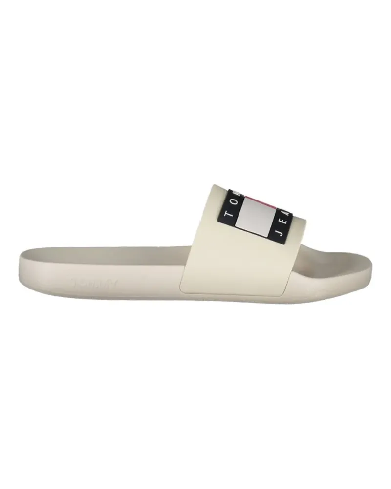 Tommy Hilfiger logo-patch slides - Nude Nude