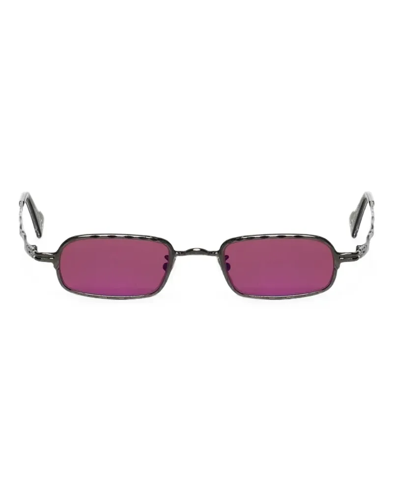 KUBORAUM Eckige Maske Sonnenbrille - Schwarz Schwarz
