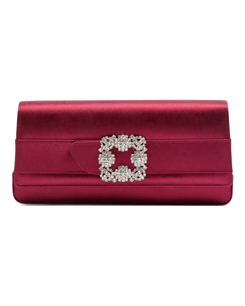 Manolo Blahnik Gothisi embellished clutch bag - Rot Rot