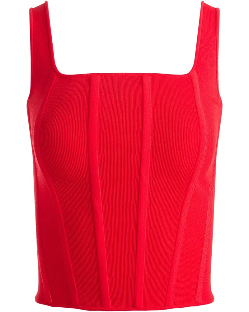 Alice + Olivia Sariah Corsage-Top - Rot Rot