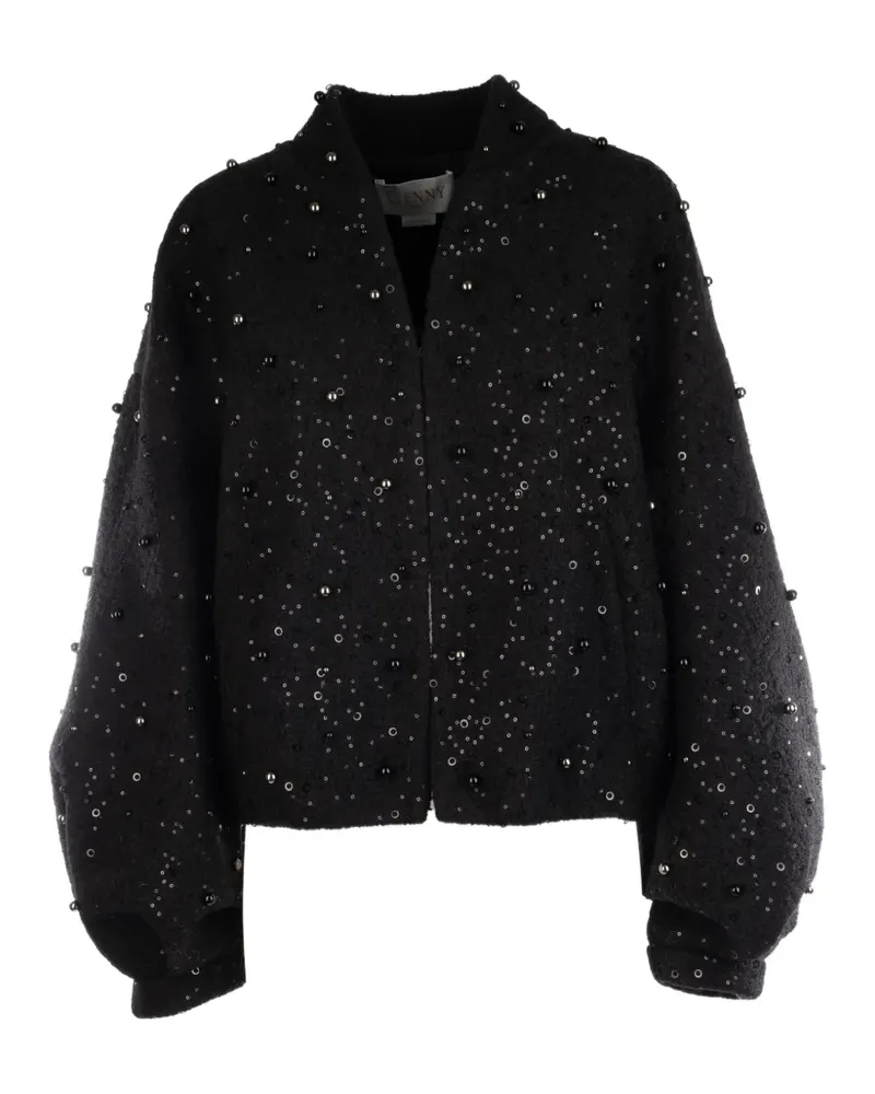 Genny Jacke mit Pailletten und Perlen - Schwarz Schwarz