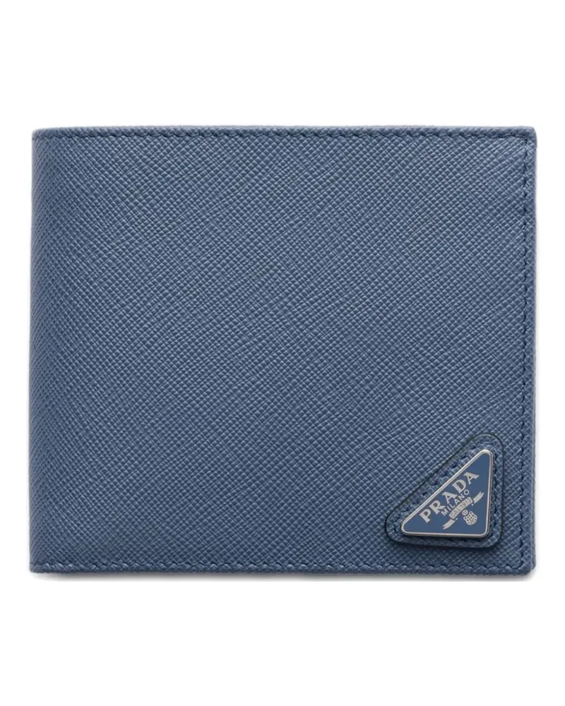 Prada Saffiano-leather wallet with coin purse - Blau Blau