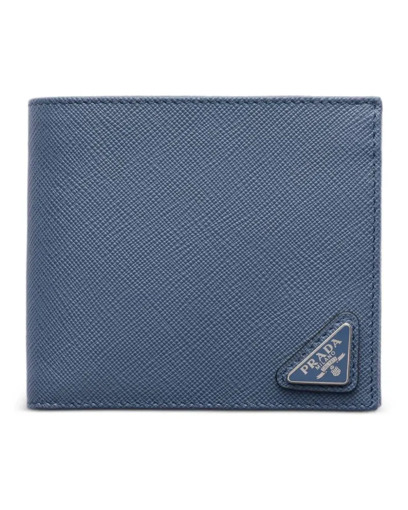 Prada Saffiano-leather wallet with coin purse - Blau Blau
