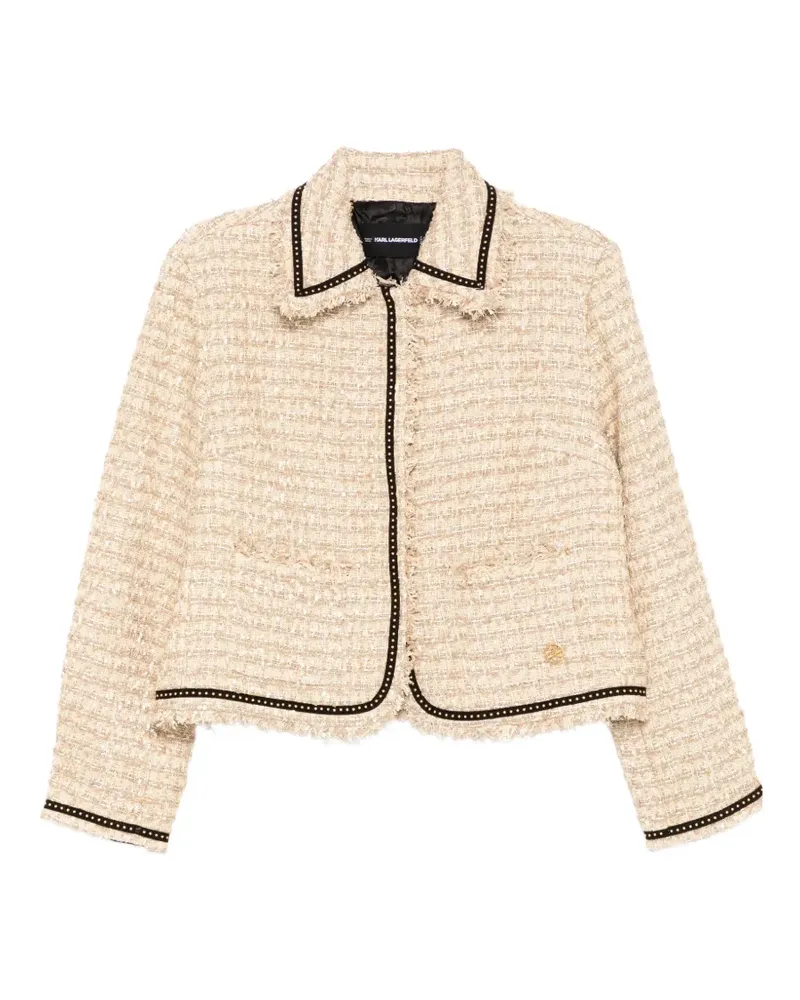 Karl Lagerfeld Bouclé-Jacke - Nude Nude