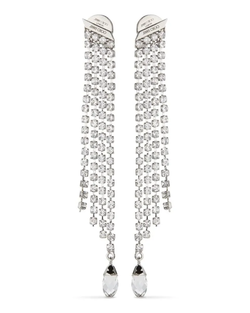 Jimmy Choo Saeda Ohrringe mit Pony - Silber Silber