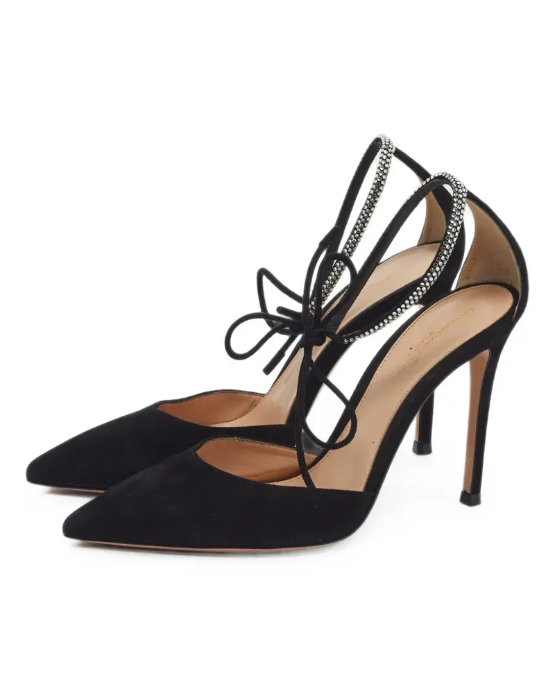Gianvito Rossi Montecarlo Pumps mit Kristallverzierung - Schwarz Schwarz