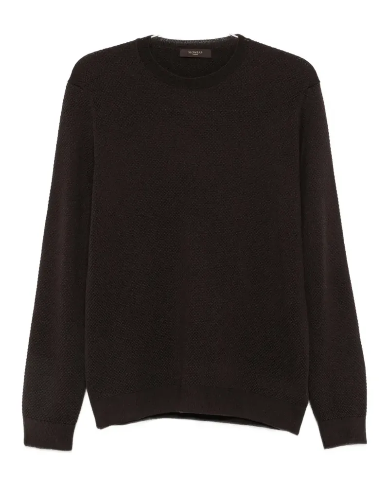 Slowear waffle-knit sweater - Braun Braun