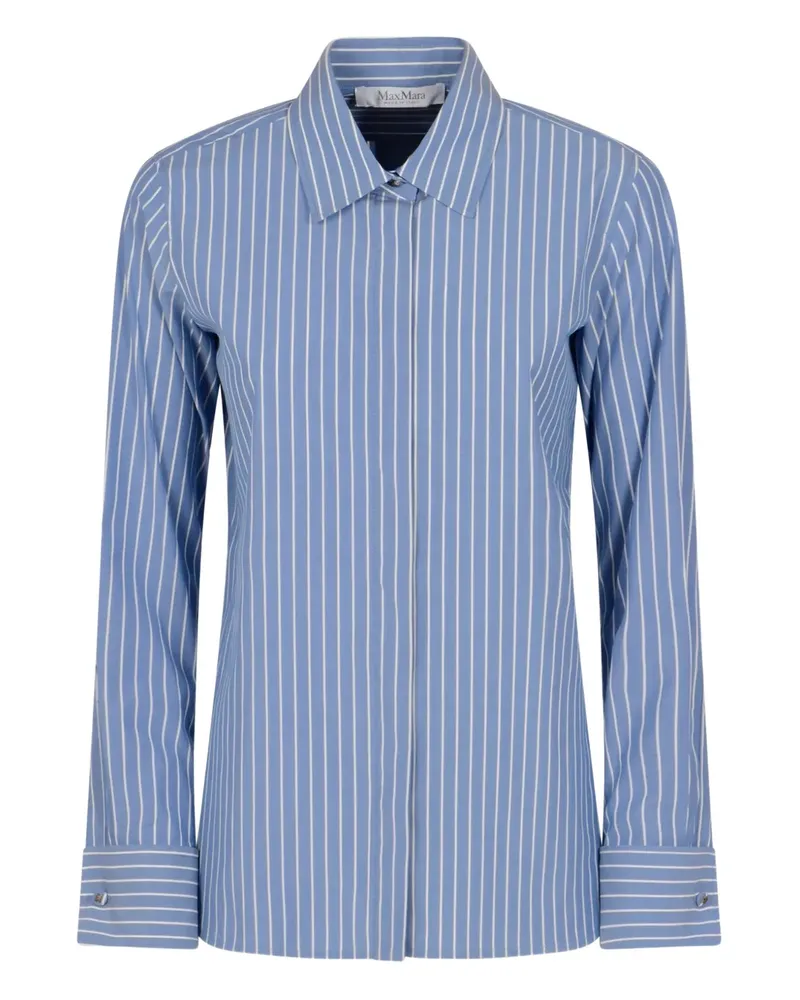 Max Mara Gestreiftes Hemd - Blau Blau
