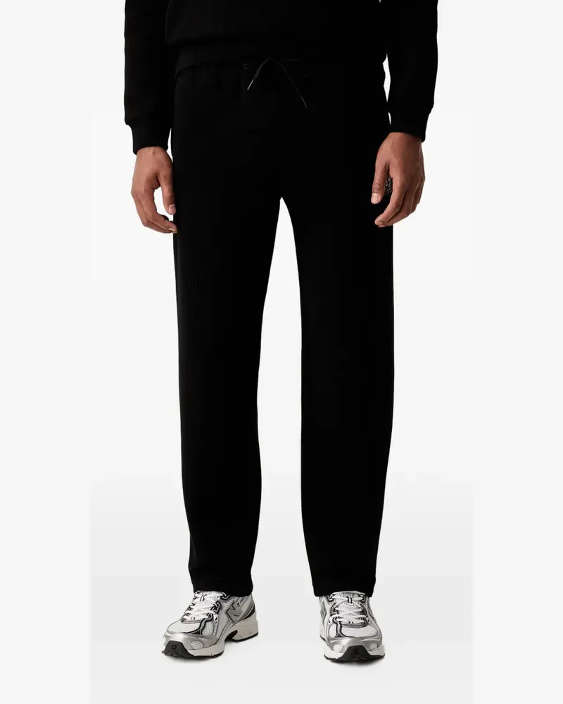 EA7 Jogginghose mit Logo-Patch - Schwarz Schwarz