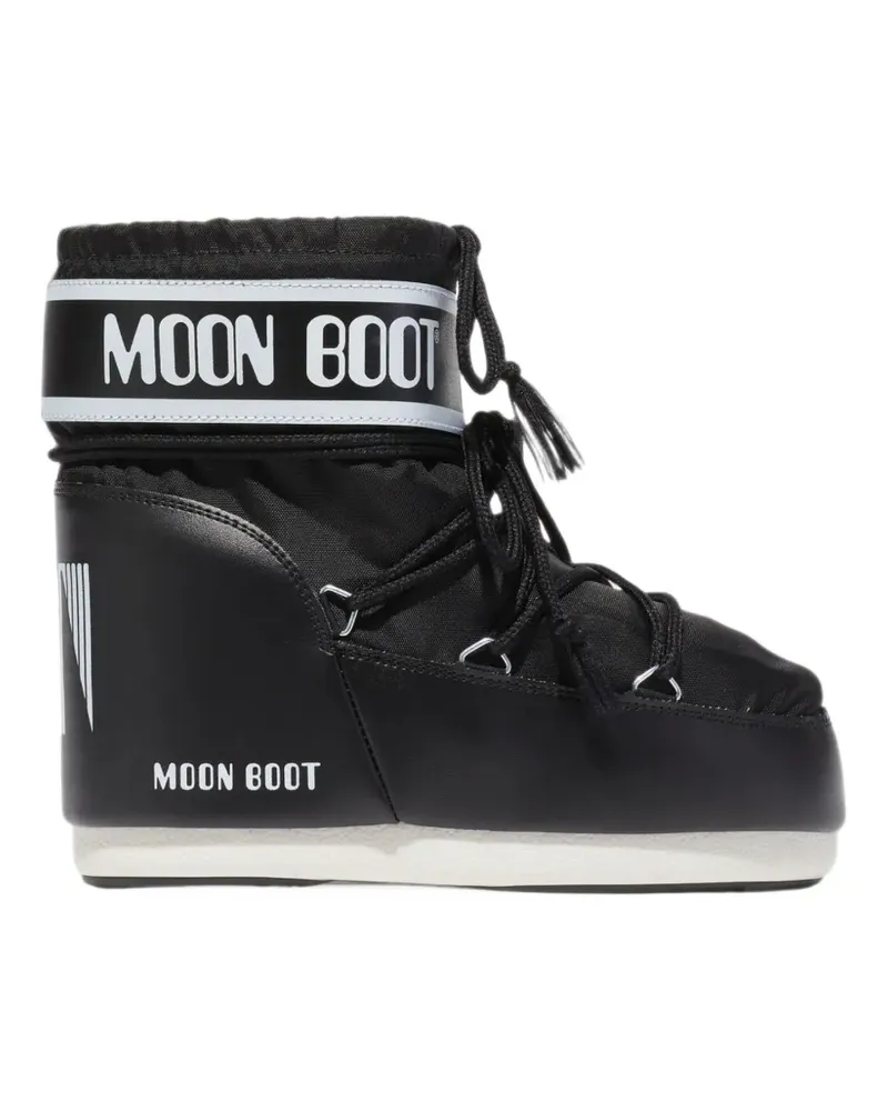 Moon Boot Icon Low black nylon boots - Schwarz Schwarz