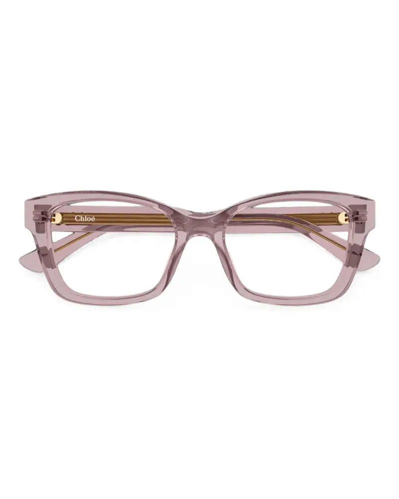 Chloé Brille mit eckigem Gestell - Rosa Rosa
