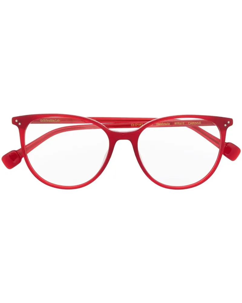 GIGI STUDIOS Brille mit rundem Gestell - Rot Rot