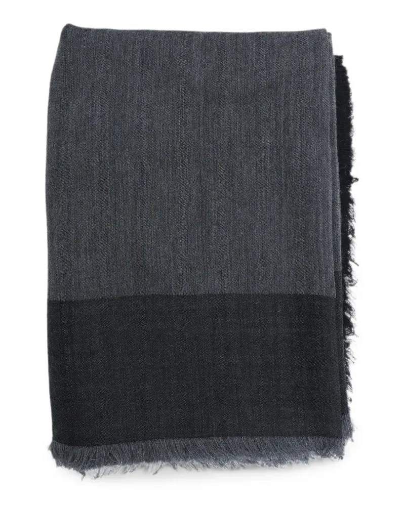 Saint Laurent Cassandre Schal aus Seide und Kaschmir - Schwarz Schwarz
