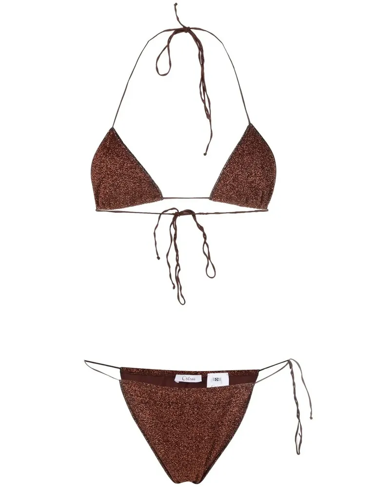Oséree Bikini mit Glitter - Braun Braun