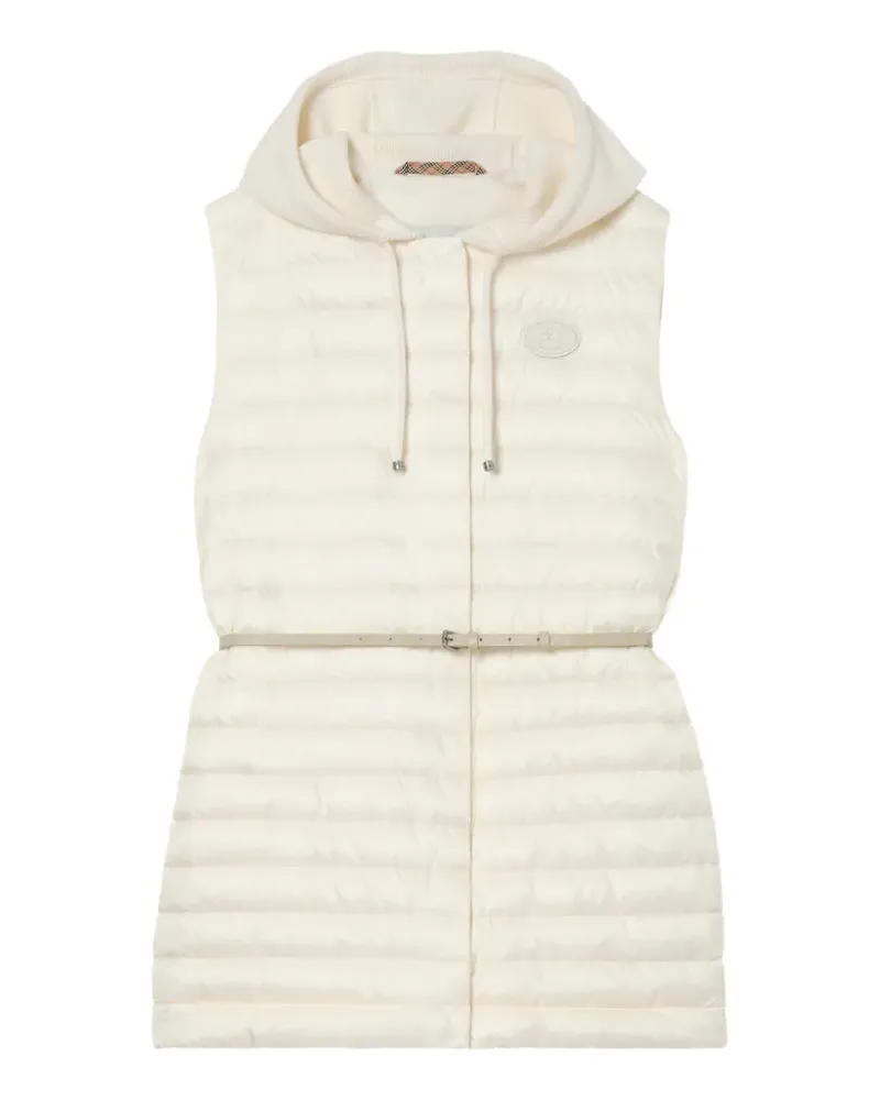 Burberry nylon Ainsworth hooded gilet - Weiß Weiß