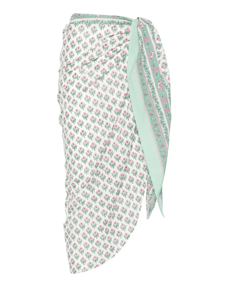 MC2 Saint Barth floral-print sarong - Weiß Weiß