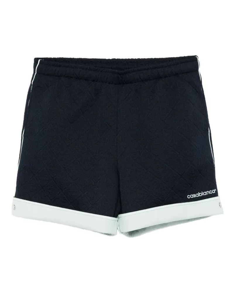 Casablanca Paris Shorts mit Logo-Stickerei - Blau Blau