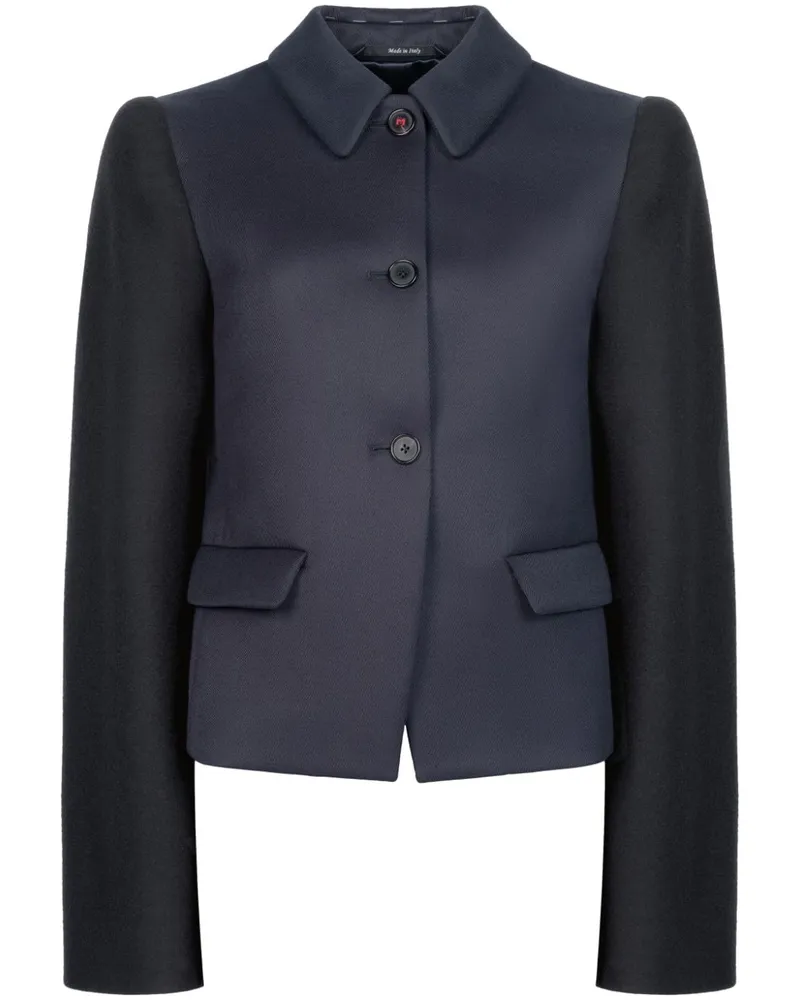 Maison Margiela Doppelreihiger Spliced Blazer - Blau Blau