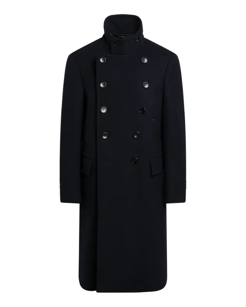 Tom Ford double-breasted wool coat - Blau Blau