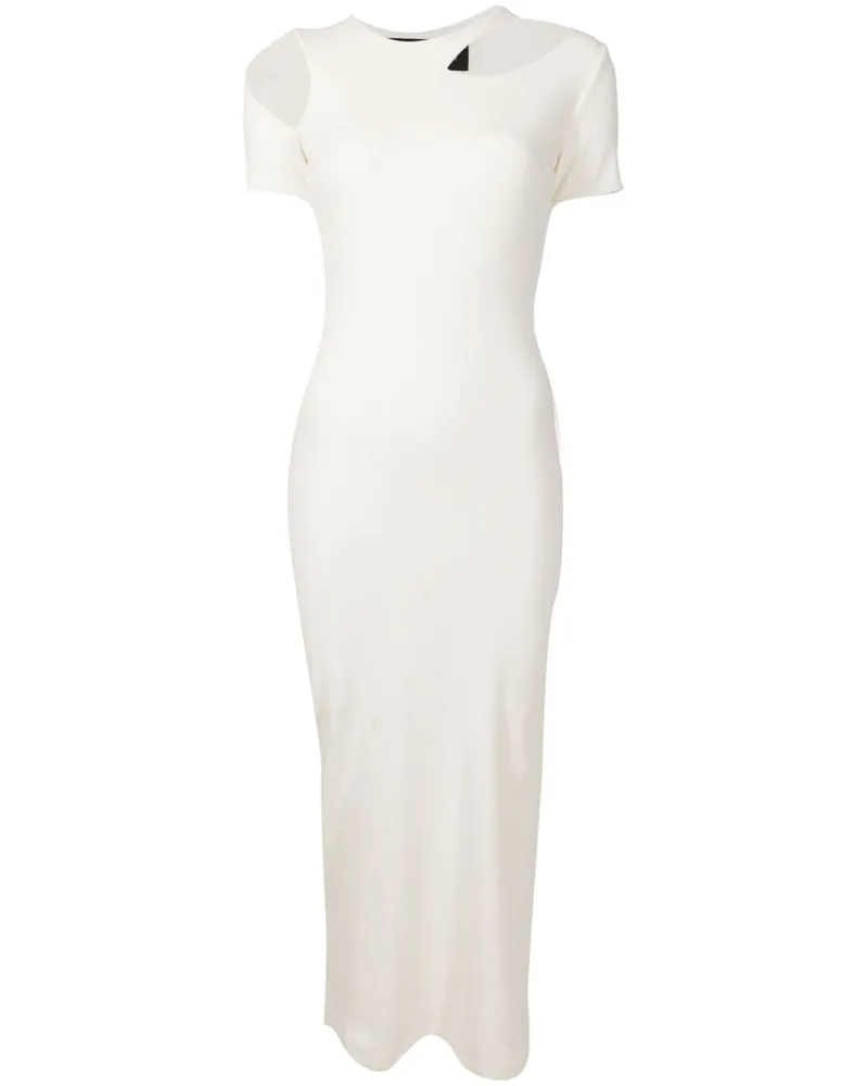 Gloria Coelho x Isabella Fiorentino Maxikleid mit Cut-Outs - Weiß Weiß