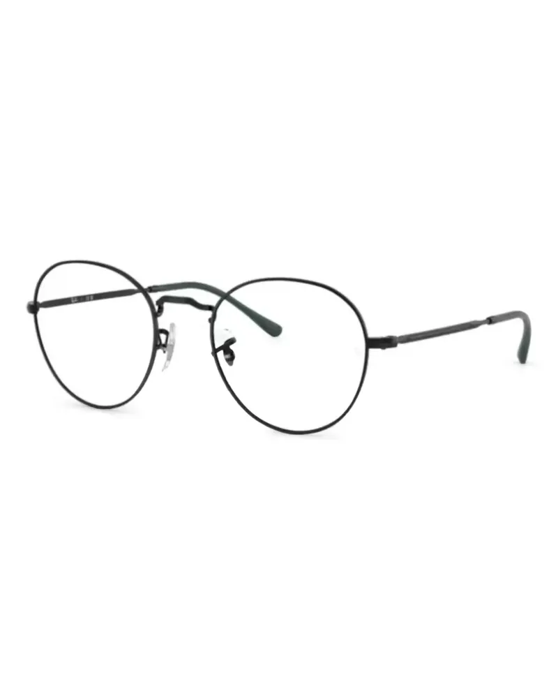 Ray Ban Brille mit rundem Gestell - Schwarz Schwarz