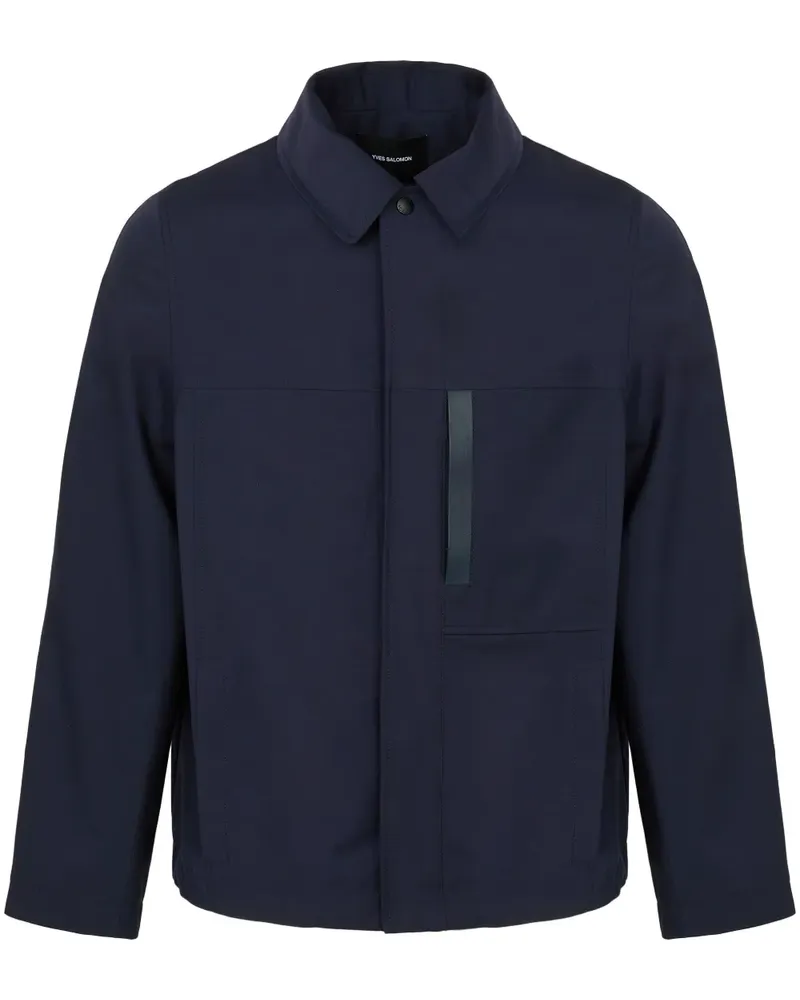 Yves Salomon Wasserdichte Hemdjacke - Blau Blau