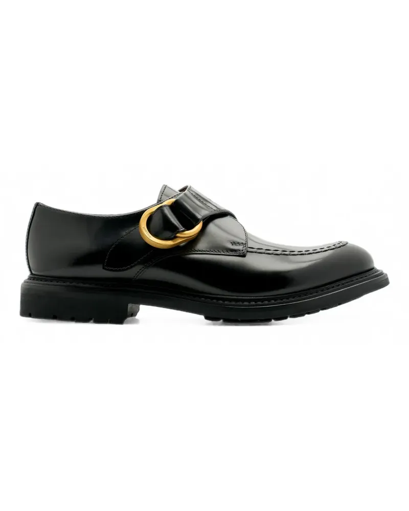 Lottusse Walton Derby-Schuhe mit Monkstrap - Schwarz Schwarz