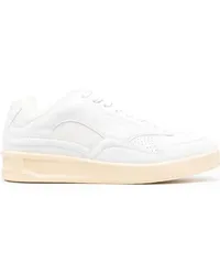 Jil Sander Sneakers mit Einsätzen Weiß