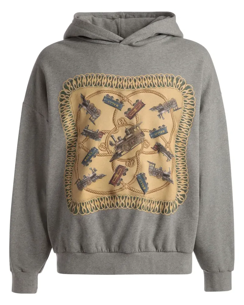 Bally Hoodie mit grafischem Print - Grau Grau