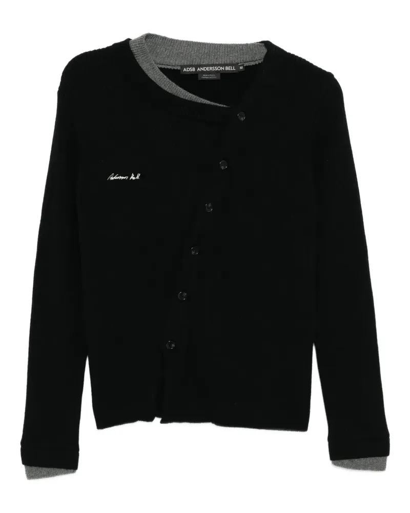 Andersson Bell Cardigan mit Logo-Stickerei - Schwarz Schwarz