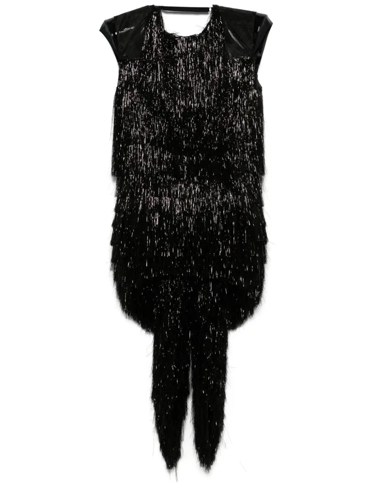 SPORTMAX Top mit Fransen - Schwarz Schwarz