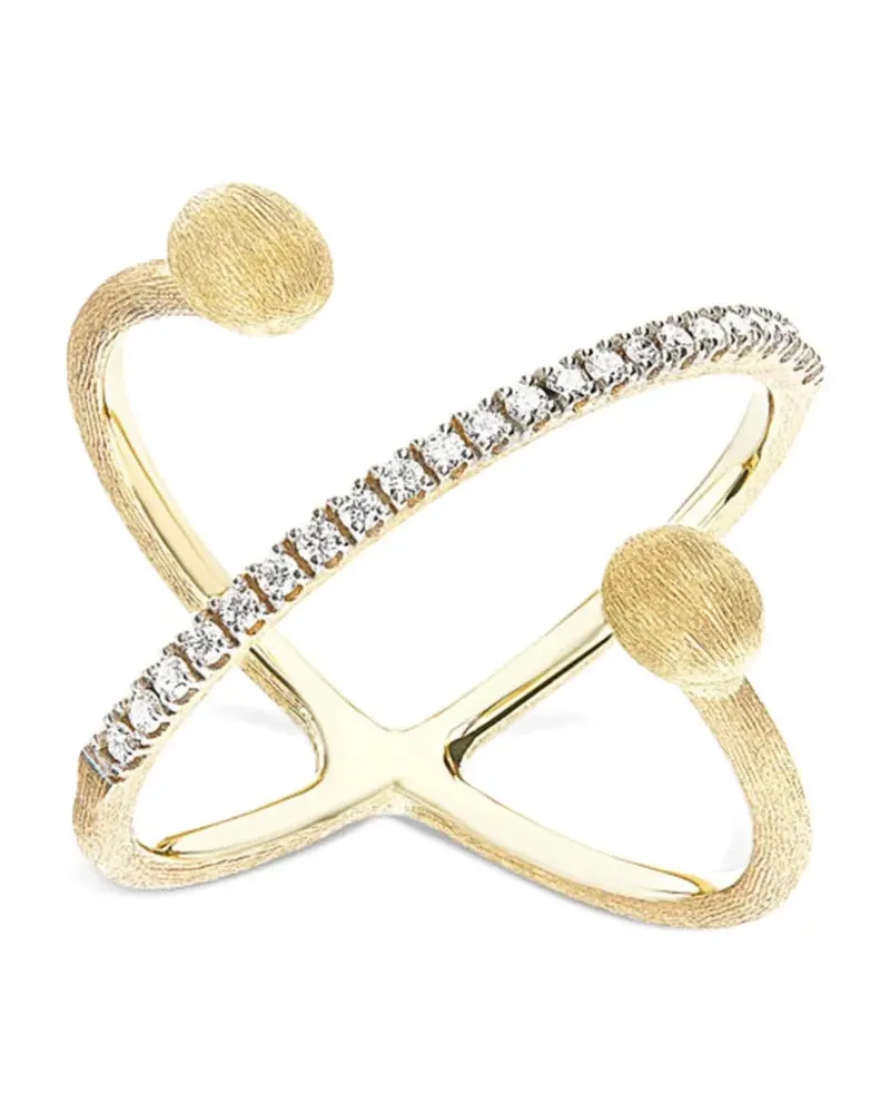 NANIS Kleiner 18kt Élite Gelbgoldring mit Diamanten Gold