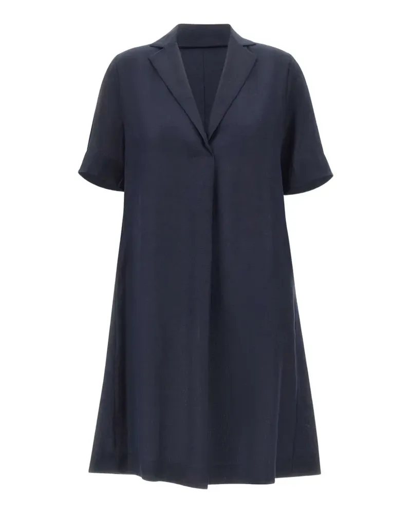 Elena Mirò short-sleeve V-neck dress - Blau Blau