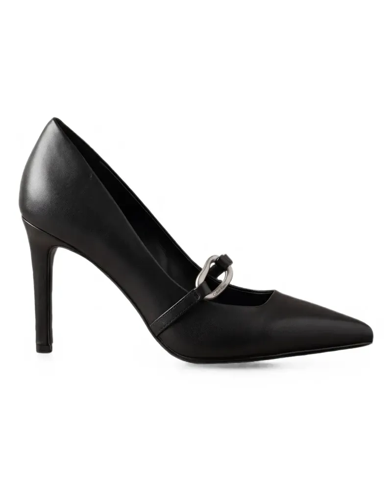 Calvin Klein pointed-toe buckled pumps - Schwarz Schwarz