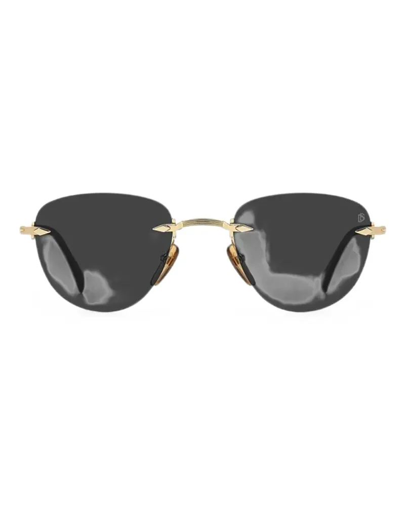 EYEWEAR by DAVID BECKHAM rimless geometric-frame sunglasses - Gold Gold