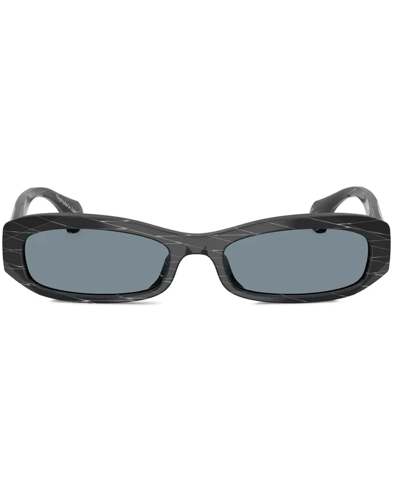 Alain Mikli Sonnenbrille mit eckigem Gestell - Schwarz Schwarz