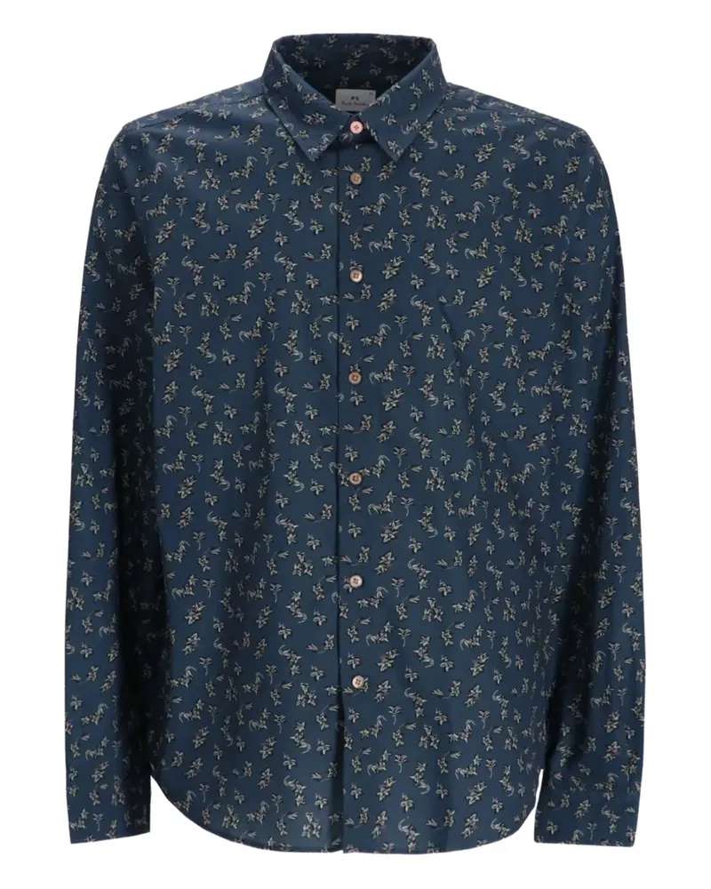 Paul Smith Hemd mit durchgehendem Print - Blau Blau
