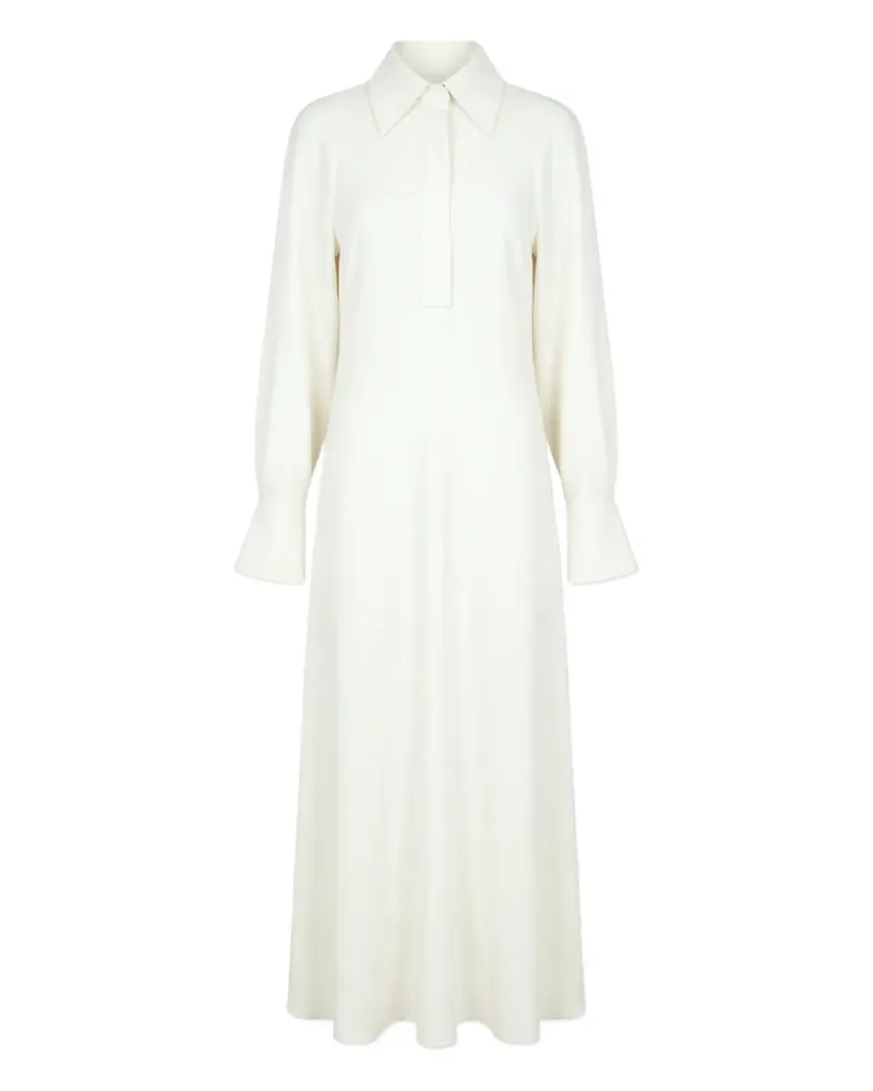 Victoria Beckham collared midi dress - Nude Nude