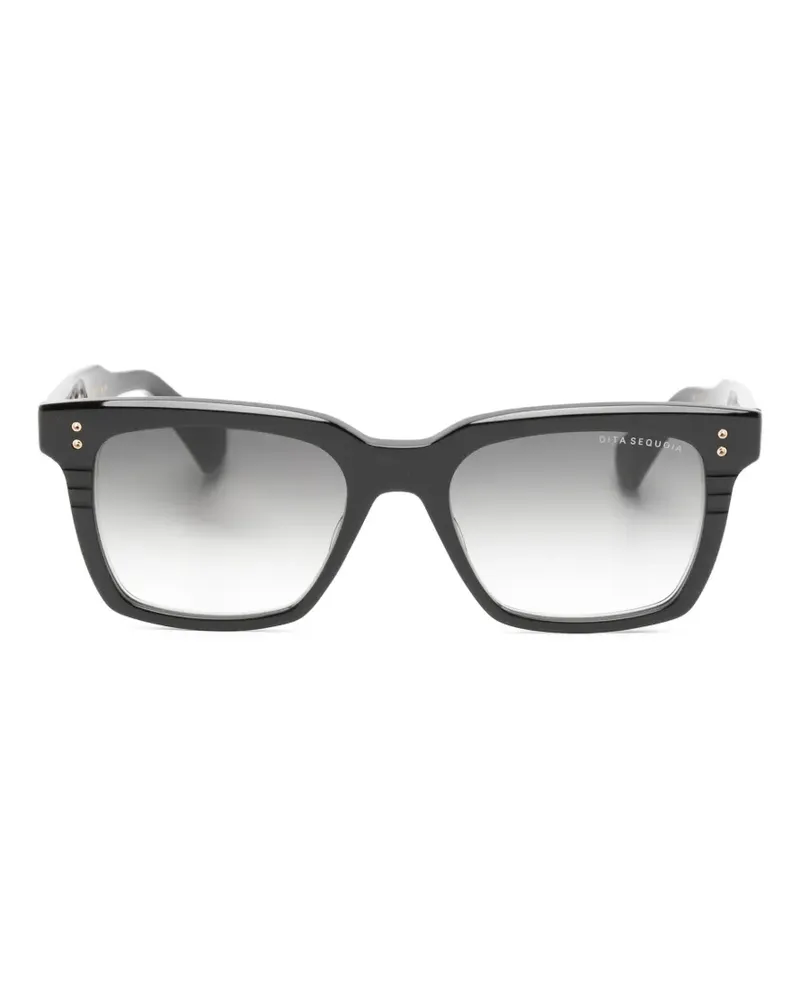 DITA Sequoia Sonnenbrille mit eckigem Gestell - Schwarz Schwarz
