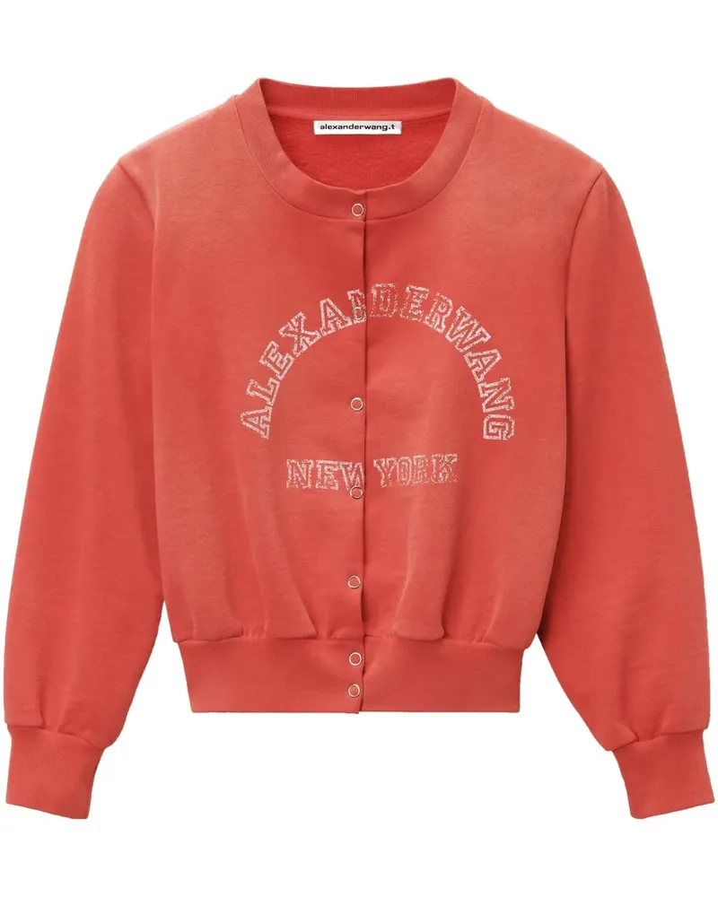 Alexander Wang Cardigan mit Logo - Rot Rot